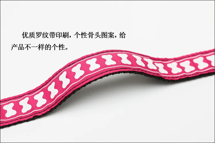 Guangzhou собачьи принадлежности нейлоновый ошейник с узором в виде костей регулируемый металлический ошейник с пряжкой