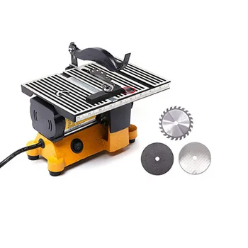 

1pc 220V/110V 60W Mini Table Saw EU Plug US Plug Mini Bench Saw Alloy Blade Diamond Blade Cuts Stone Wood Copper Aluminium Lead