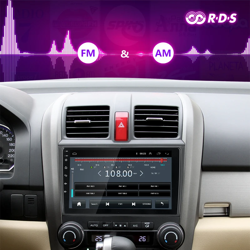 Vtopek Android автомобильный Радио тюнер Автомобильный мультимедийный плеер для Honda CR-V CRV 2007-2011 RDS DSP 4G сеть wifi объемный звук
