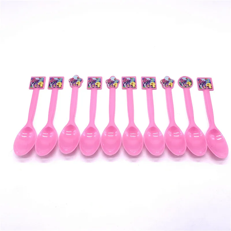 Official My Little Pony 2pc Meal time Plastic Cutlery Set Fork and Spoon RRP £6 