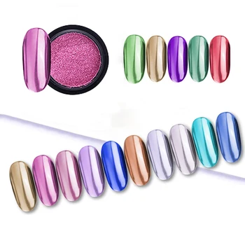 

Mirror Nail Powder Glitter Rose Gold Silver Champagne Shimmer Pearl Pigment Dust Nail Art Decoration for UV Gel Polish