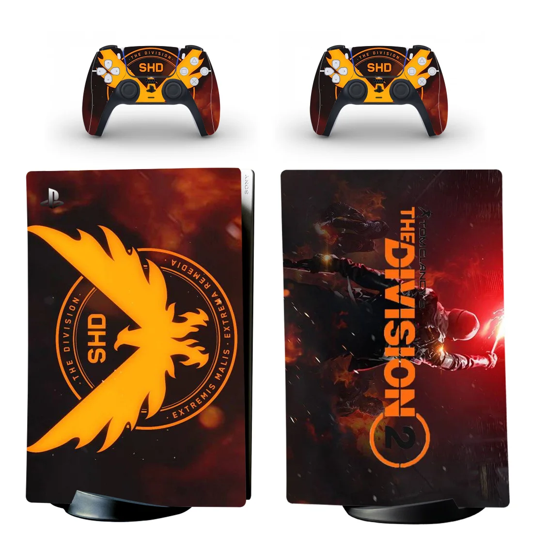 The Division Ps5 Digital Skin Sticker Per Playstation 5 Console E 2 Controller Decalcomania Pelli In Vinile