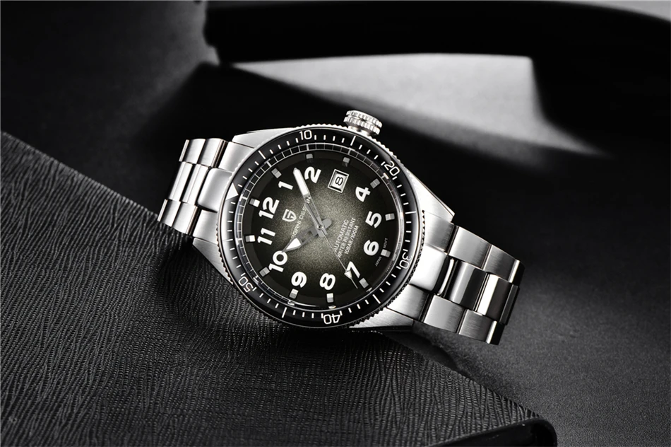 PAGANI DESIGN Luxury Men's Mechanical Wristwatch Top Brand NH35A Movement Blue Automatic 100M Waterproof Watch Relogio Masculino