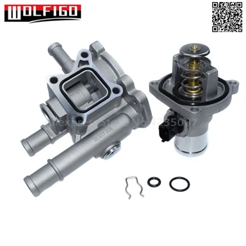 

WOLFIGO 2PCS Engine Coolant Thermostat & Housing Assembly Kit for Chevrolet Chevy 96984103,96817255,55353311,5556489,55564890