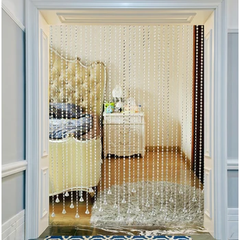 

5M Wedding bedroom DIYmodern home decor Diamond Acrylic Crystal Beads Curtain Strand Garland Window Curtains For Living Room