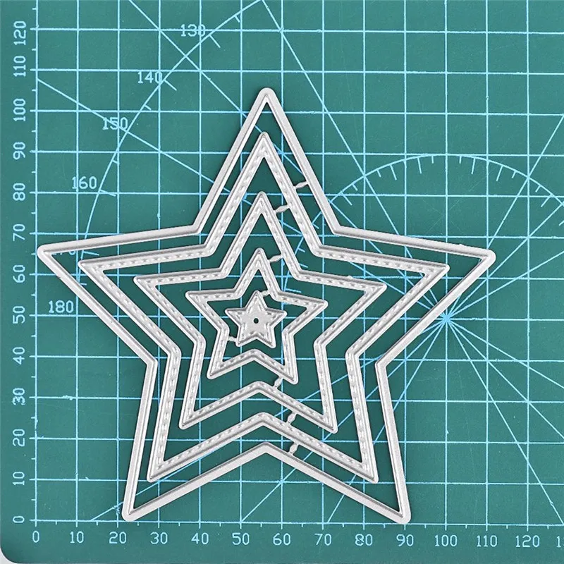 New Metal Cutting Dies Star Frame Die for DIY Scrapbooking Album Invitation Card Making Embossing S - 4000266725424