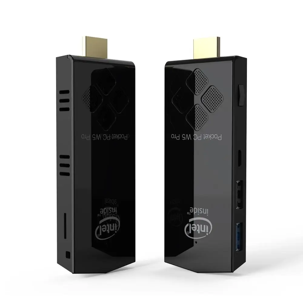 Мини ПК W5 pro с Windows 10 четырехъядерный процессор Intel atom Z8350 до 1 92 ГГц 4 ГБ/64 ГБ 2 4G/5G