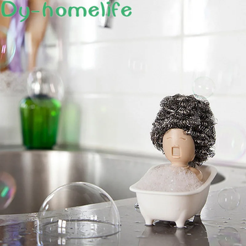 

European Creative Cartoon Bathtub Shape ABS Shelf Home Kitchen Supplies Cleaning Ball Baijie Layout Rack