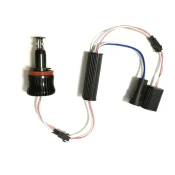 

For BMW E60 E61 E90 E92 X5 Angel Eye Bulbs Aluminum Replacement Parts H8 40W LED