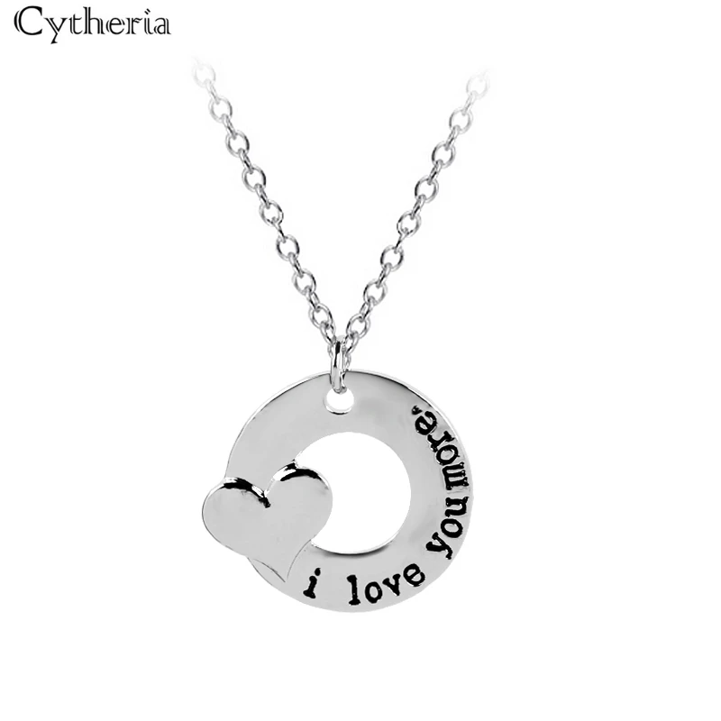 I love you more Couple Necklaces 
