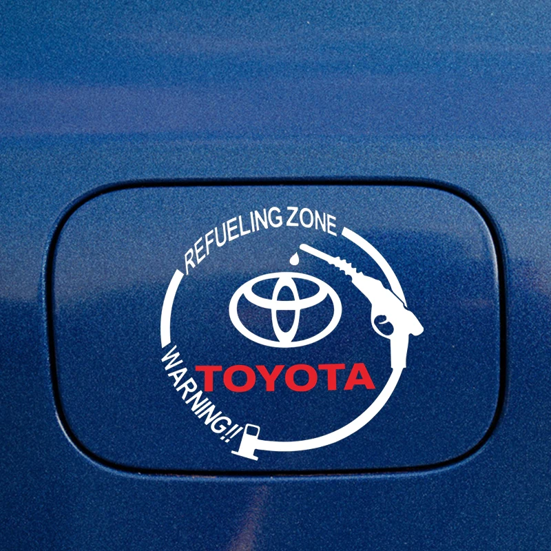 Car Badge Waterproof Tank Body Sticker Car Fuel Tank Cap Sticker For Toyota  Corolla Yaris Rav4 Avensis Auris Camry C-hr 86 Prius