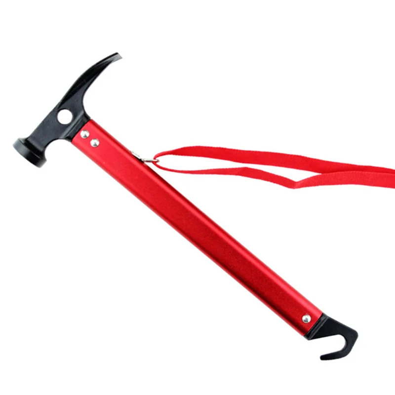 

Aluminum Steel Camping Hammer Axe Ultra Light tent nail Puller Climbing Shovel Outdoor multi-function tent peg accessories tool