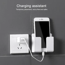 Storage-Box Charging-Organizer Wall-Holder Phone-Plug Multifunction-Stand-Rack Remote-Control