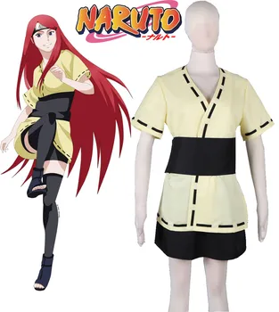 

Anime Naruto Shippuden Naruto Mother Uzumaki Kushina Mission Uniform Anime Cosplay Costume High quality full uniform