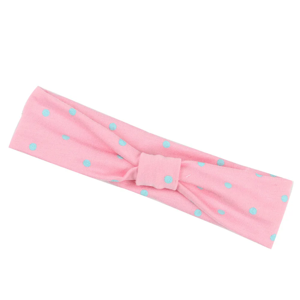 Cute Baby Toddler Infant Headband Girls Bow Polka Dot Knot Headband Stretch Hairband Headwear hair accessoriesbaby 