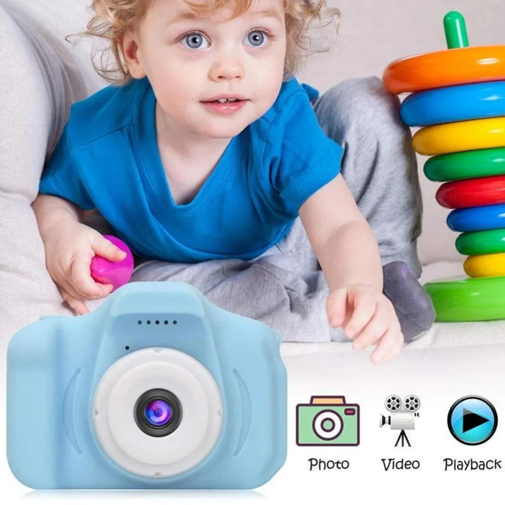 Новая детская мини цифровая камера 2,0 дюймов HD экран 2 мегапикселя 1080P проекционная видеокамера подарок для детей развивающие игрушки