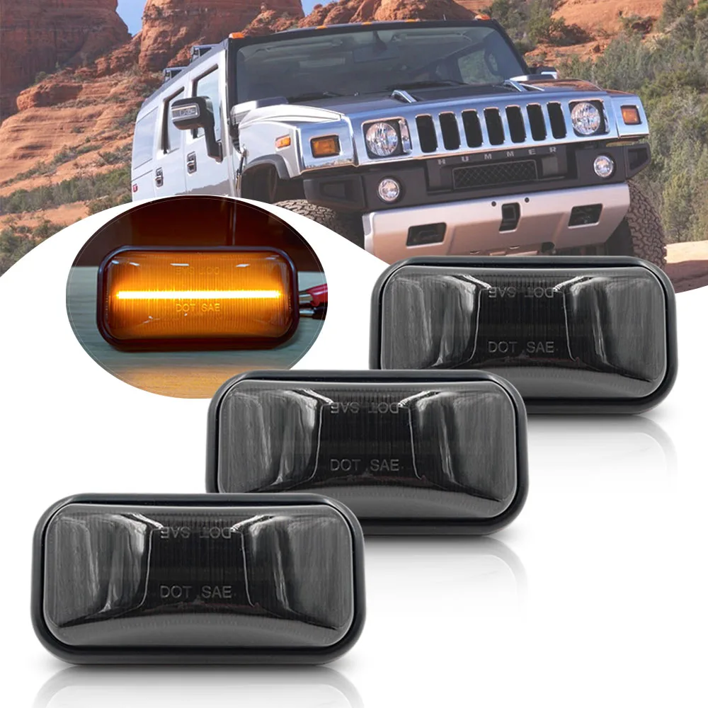 3X дымовая линза для Hummer H2 03 09 SUT 05 светодиодная лампа габарисветильник огней на