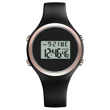 

Calendar Sports Gift Kid Watch Clear Silicone Strap Multifunction Electronic Luminous Alarm Student Fashion LED Light Birthday