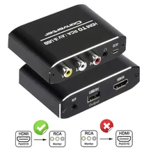 Aliexpress - Mini HDMI to AV Signal Converter HDMI Video Signal Or Audio Signal to AV(CVBS) Composite Video And the FL/FR Stereo Audio Signal