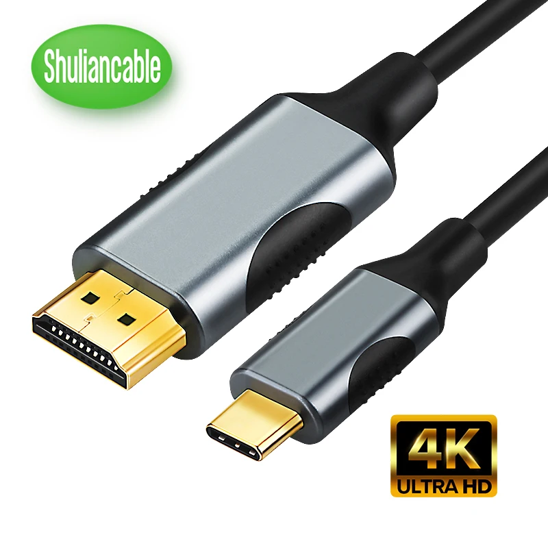 

USB C to HDMI Cable 1.8m 4K Type C HDMI Thunderbolt3 Converter for MacBook Huawei Mate 30 USB-C HDMI Adapter USB Type C to HDMI