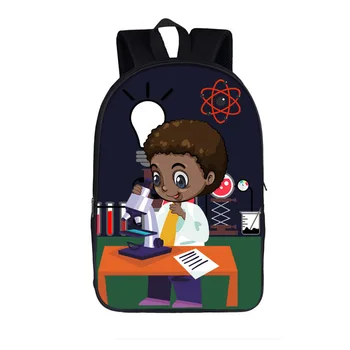 

Children School Bags Set for Kids Custom pattern Black African Boy Printing Schoolbag Cute Boys Girls Students Satchel