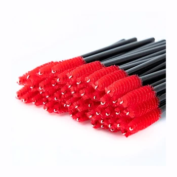 

100pcs Wholesale Disposable Eyelash Brushes One-off Makeup Tools Colored Eyelashes Extension Brush Tools Mascara Make Up Brushes