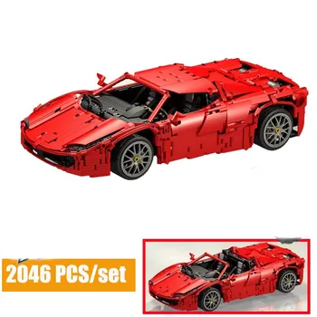 

Technic RC Motor Power Function Vehicle Red Spider LeGINGly MOC-1767 Ferrariums 458 Mobile Building Kits Blocks Birthday DIY Toy