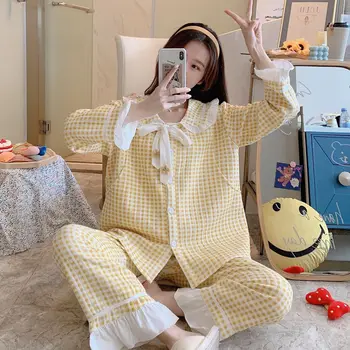 

[Currently Available Wholesale 2289] Confinement Clothing Quilted Postpartum Nursing Pregnant Women Pajamas Autumn and Winter Pu