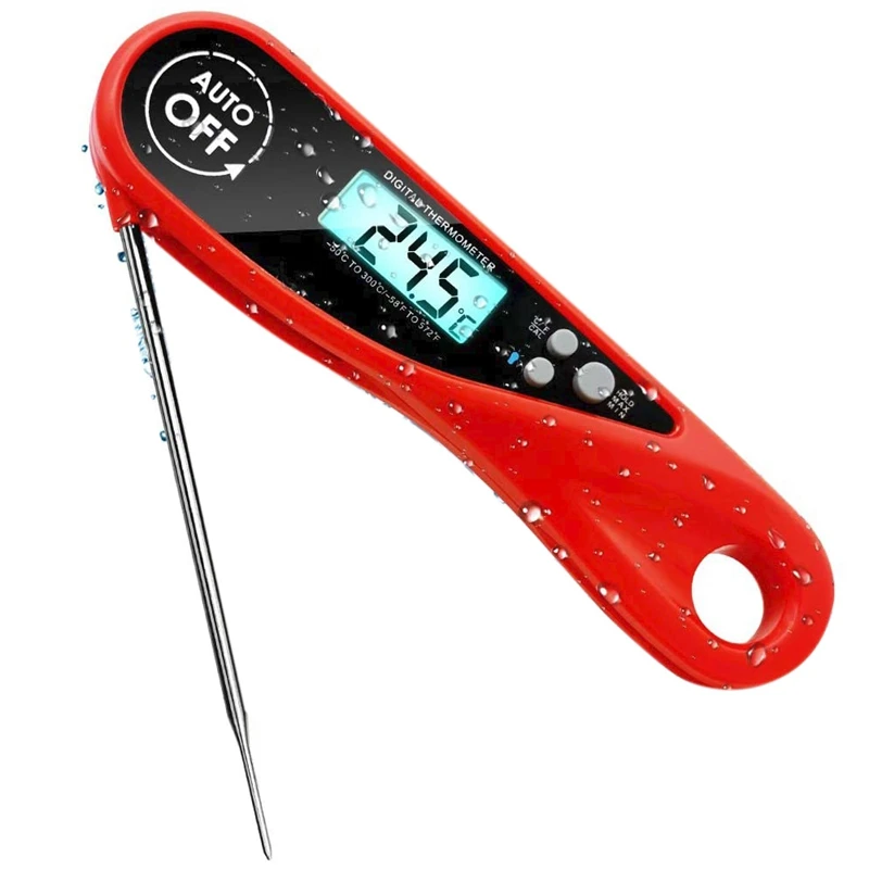 Thermometer Instant Read Digital Cooking Candy Bbq Grill Clock