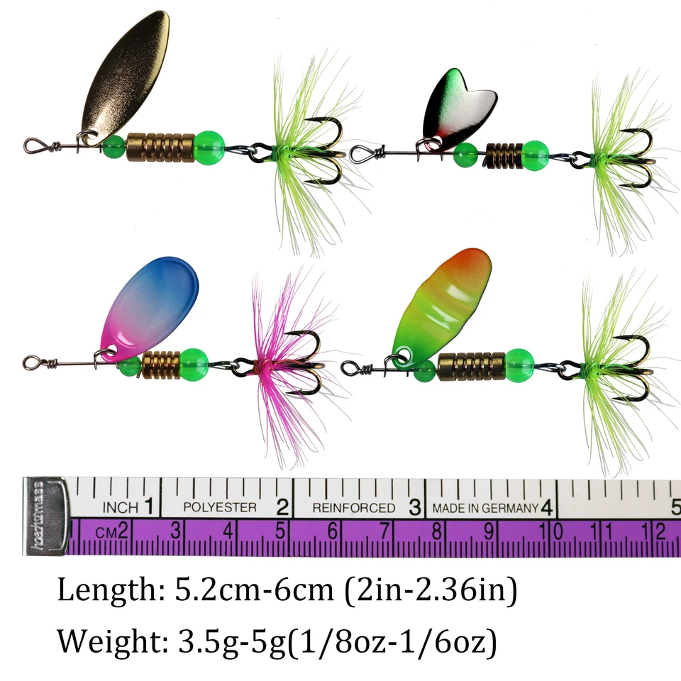 Set di esche da pesca per pesce persico, trota, salmone, acqua dolce, set di accessori per la pesca con esche da cucchiaio, vermi in plastica morbida, wobbler, jigs, ami da pesca (59