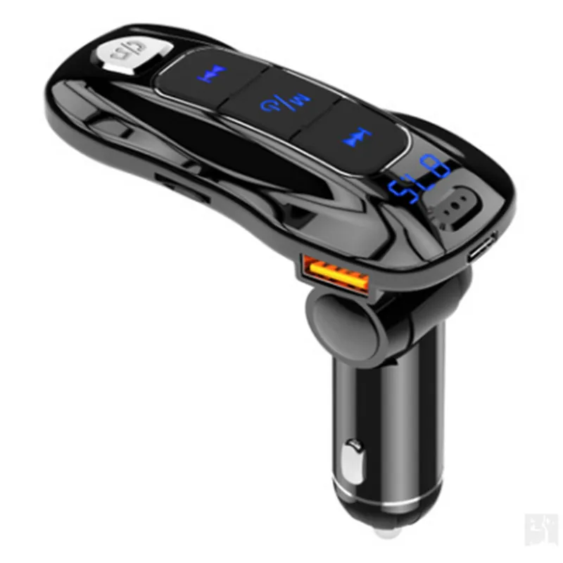 

NEW PD3.0Car FM Transmitter Bluetooth 5.0 Stereo Audio MP3 Player Wireless Handsfree Car Kit support Siri Type-c PD Fast Charger