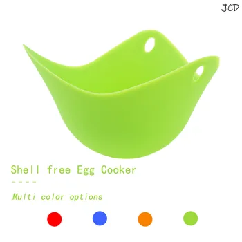 

JCD 1PC or 4PC Flexibe Silicone Egg Poacher Cook Poach Pods Kitchen Tool Baking Poached Cup Egg Kitchen Cooking Tools