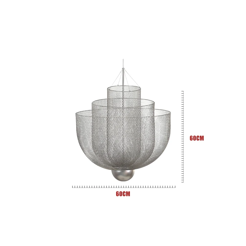 Chrome Dia-60cm 111 в~ 240 В ПОСТ. Современный декор, подвесные светильники для гостиной, Роскошная золотая лампа для гостиничного зала, гостиной, Подвесная лампа для кухни, бара, художественная Подвесная лампа - Цвет корпуса: Chrome Dia-60cm