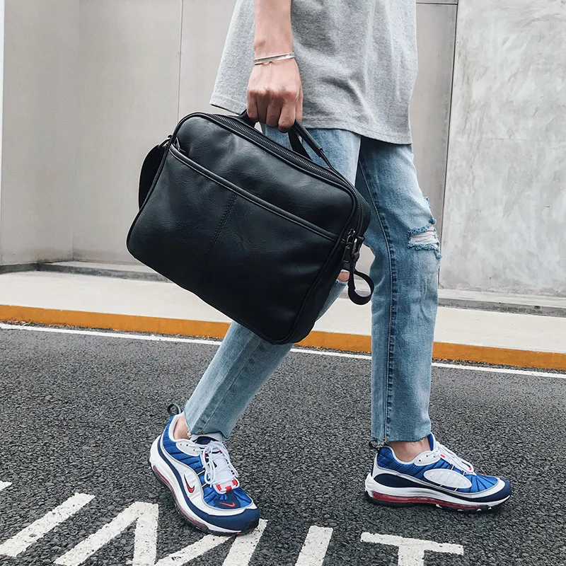 

Men's handbag high quality fashion outdoor trend Korean casual shoulder bag 2019 new JIULIN