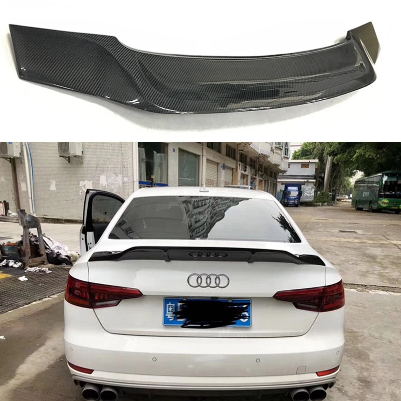 Высококачественный задний спойлер из углеродного волокна для Audi A4 B9 R Style 2017 2018