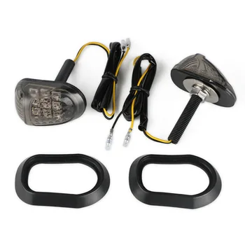 

4x Signal Light Motorcycle 9LED Amber Flush Mount Signal Lights Blinker