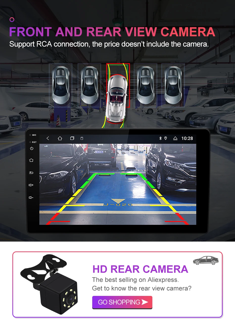 Isudar 1 Din Авто Радио Android 9 для VW/Volkswagen/Golf 7 Автомобильный мультимедийный видео gps Восьмиядерный ОЗУ 2 Гб ПЗУ 32 Гб Камера USB DVR FM