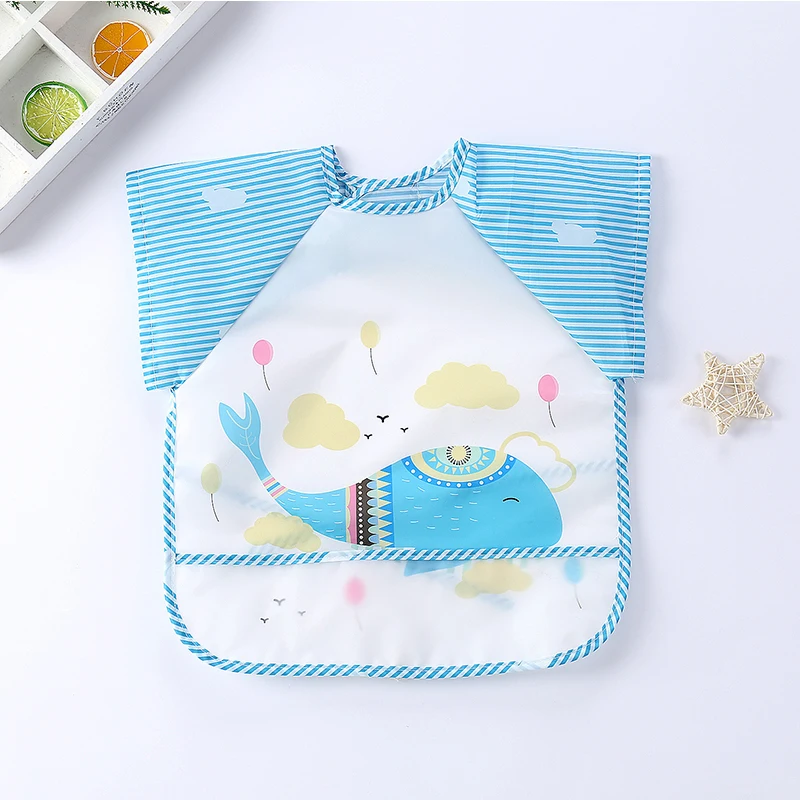 newborn socks for babies Cute Baby Adjustable Bibs Polyester Waterproof Sleeveless Lunch Feeding Bibs Baby Cartoon Feeding Cloth Children Baby Apron 0-3Y baby stroller mosquito net