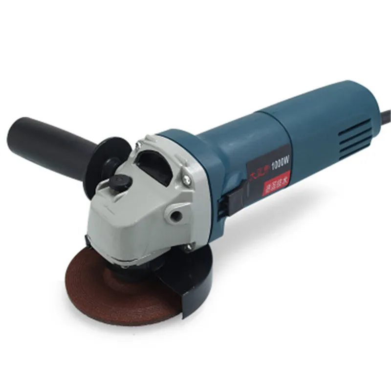 100 Angle Grinder 1000 Вт, 11000 об/мин, 6 скоростей, регулируемая электрическая угловая шлифовальная машина 100+ M10, бензопила, деревообрабатывающий режущий кронштейн для цепной пилы, сменный шлифовальный станок - Цвет: 100 Angle Grinder