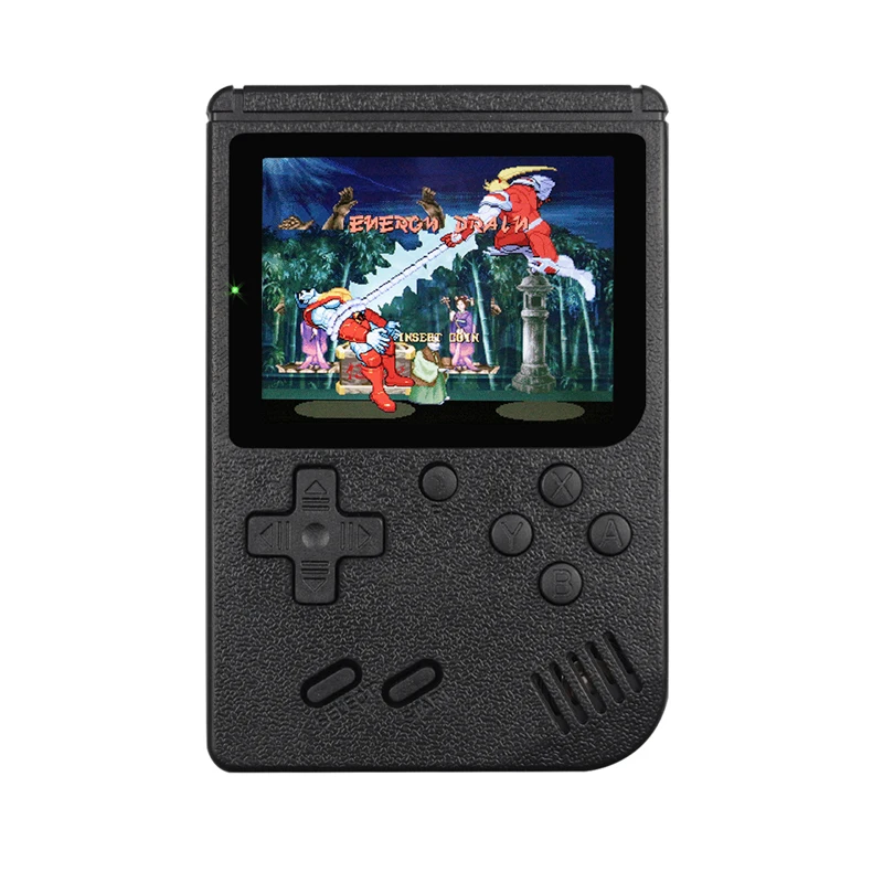 Портативная игровая консоль портативная игровая приставка Встроенный 400 ретро классические игры 3,0 дюймовый экран - Цвет: black
