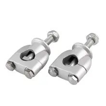 2 шт. 22 мм мотоцикл ручка бар крепление стояка мотоцикл крепление серебряные части
