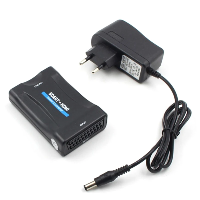 1080P SCART К HDMI конвертер аудио высококлассные адаптеры видеосигнала-конвертеры для Sky TV Box DVD STB с штепсельной вилкой EU/US 1080P SCART К HDMI конвертер аудио высококлассные адаптеры видеосигнала-конвертеры для Sky TV Box DVD STB с штепсельной вилкой EU/US