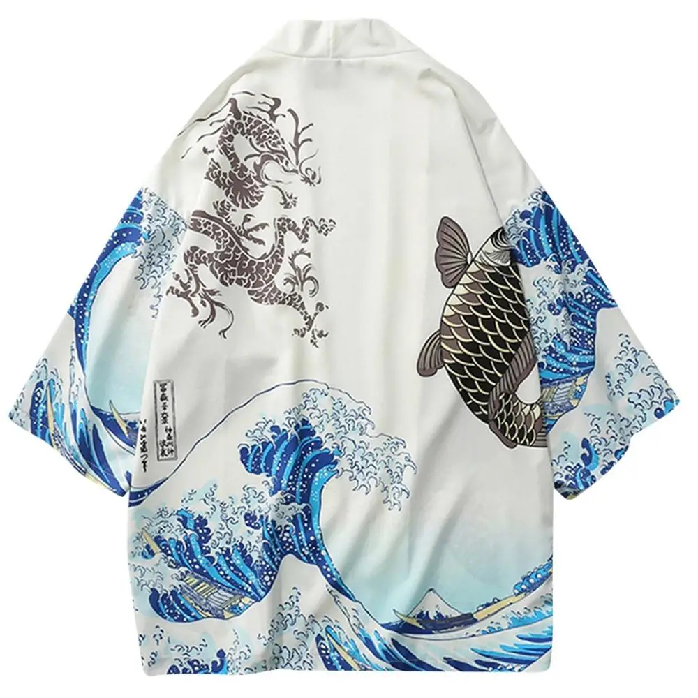 Японское кимоно большого размера мужская рубашка кардиган yukata одежда haori obi