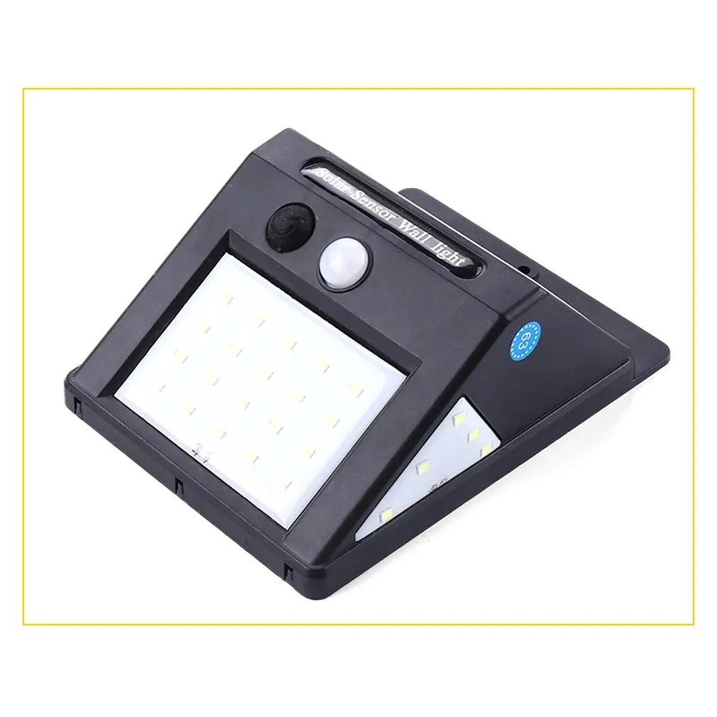 Outdoor Solar Wall Lights Three-Function Solar Body Sensor Wall Light Outdoor Waterproof Garden Flood Light