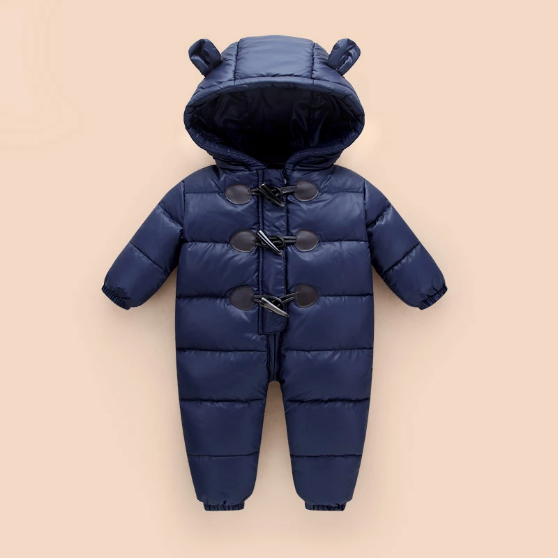 

Baby Winter Jumpsuit -30 Degrees Snowsuit Thick Baby Boys 0-2 Years Newborn duck down Romper Baby Girls Overalls Toddler Coat
