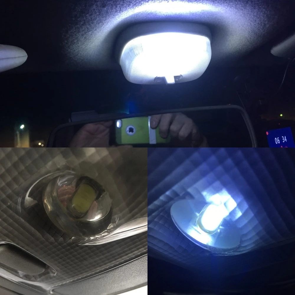 Hviero T10 W5W Red COB LED Silicagel Waterproof 194 501 Wedge Led Car Marker Light Reading Dome Lamp Auto Parking Bulbs for lada DC 12V