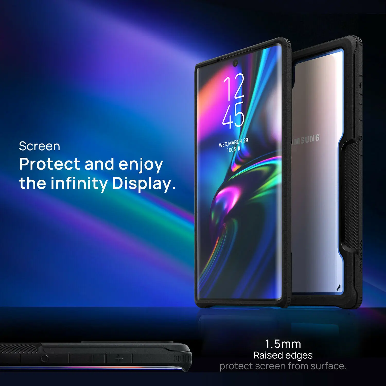Чехол Maxshield для samsung Galaxy Note 10 Plus 5G, сверхпрочный противоударный тонкий прозрачный чехол и защита для экрана Galaxy Note 10 Plus