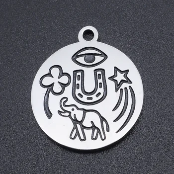 

5pcs/lot 100% Stainless Steel Elephant Charms Pendants Wholesale Top Quality Never Tarnish Accept OEM Order