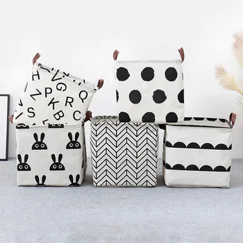 

New Foldable Dirty Clothes Storage Basket Kids Toys Organizer Clothes Storage Bins Laundry Basket Sundries Underwear Storage Box