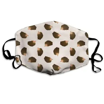 

Hedgehog Unisex Mask Indoor Outdoor Cycling Camping Travel Windproof Sun Anti Dust Mask Mouth with Adjustable Ear Loops